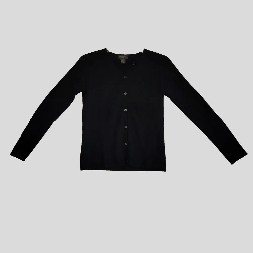 Banana Republic Cashmere Cardigan size XS Navy Blue V-Neck Sweater Womens